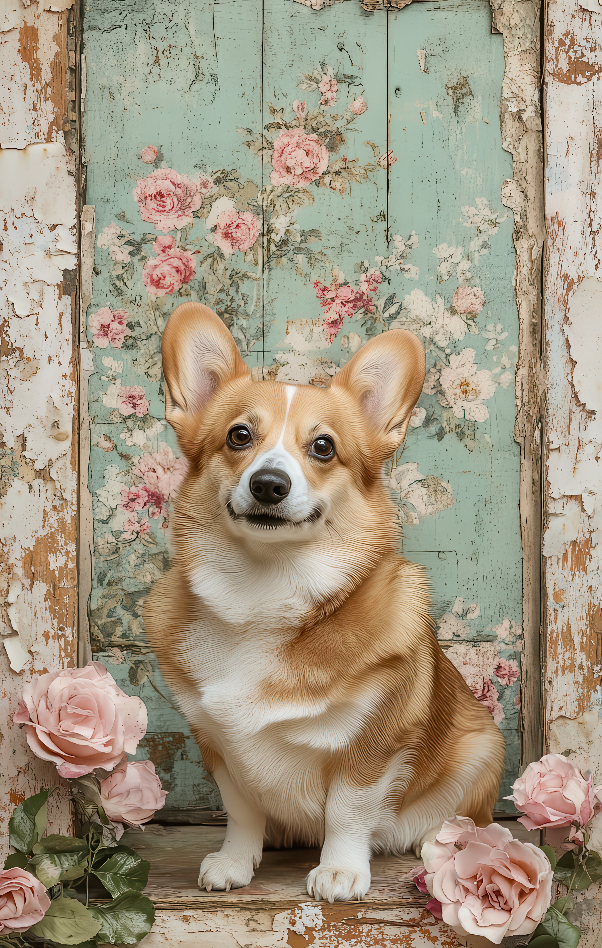 Corgi Ephemera Scrapbook Digital Papers